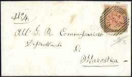 Cover Vicenza, LO 11-12A 9 P, Lettera Del 16.1 Per Marostica Affrancata Con 15 C Rosa Carnicino II Tipo Carta A Mano, Fi - Lombardo-Venetien