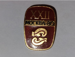 Pin's Jeux Olympiques De Moscou 1980  ** Boxe - Boxing