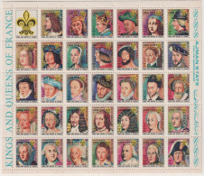 Ajman - 1972 - Kings And Queens Of France - Sheetlet - Mi-1470C-1502C - MNH PERF - Ajman