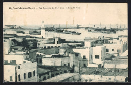 CPA Casablanca, Vue Générale Du Port Avec La Grande Jetée  - Casablanca