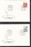 FÄRÖER  21-22, 2 FDC, Gründung Des Postwesens, 1976 - Faeroër