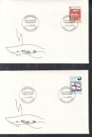 FÄRÖER  21-22, 2 FDC, Gründung Des Postwesens, 1976 - Färöer Inseln