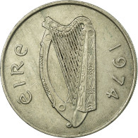 Monnaie, IRELAND REPUBLIC, 10 Pence, 1974, TTB, Copper-nickel, KM:23 - Irland