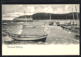 AK Misdroy, Strandpartie Mit Segelbooten  - Pommern