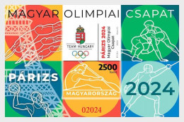 HUNGARY 2024 SPORT Summer Olympic Games In PARIS - Fine Imperf. S/S MNH - Ongebruikt