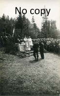 CARTE PHOTO FRANCAISE - UNE MESSE EN PLEIN AIR A LE HOHNECK DE STOSSWIHR PRES DE METZERAL VOSGES - GUERRE 1914 1918 - Guerre 1914-18