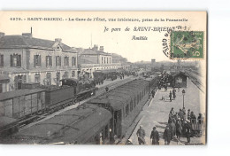 SAINT BRIEUC - La Gare De L'Etat, Vue Intérieure, Prise De La Passerelle - Très Bon état - Saint-Brieuc