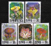 Korea 1991 Mushrooms  Y.T. 2217/2221  (0) - Corea Del Norte
