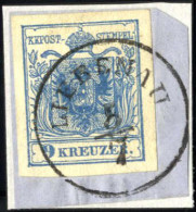 Piece "LIEBENAU 5/7", Briefstück Frankiert Mit 9 Kr. Blau, 30 Müllerpunkte, Mi. 5X - Autres & Non Classés