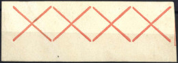 (*) 1854, Viererstreifen Des Roten Andreaskreuzes Auf Maschinenpapier Linke Untere Ecke, Ungebraucht Ohne Gummi, Attest  - Sonstige & Ohne Zuordnung