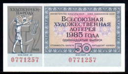618-Russie Loterie 1985 - 077 - Biglietti Della Lotteria