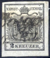 O 1850, 2 Kr. Schwarz In Type Ia HP, Gestempelt, ANK 2 - Sonstige & Ohne Zuordnung