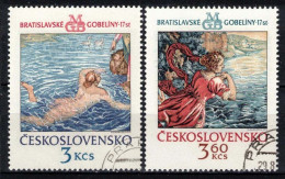 Tchécoslovaquie 1975 Mi 2265-6 (Yv 2110-11), Obliteré - Oblitérés