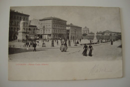 Livorno - Piazza Carlo Alberto - Animata - Usata - Livorno