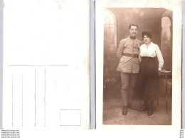 Militaria - Carte Photo - Soldats En Compagnie De Sa Femme - Autres & Non Classés