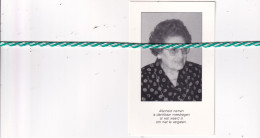 Angele Van Caeneghem-De Sutter, Erwetegem 1908, Zottegem 1994. Foto - Obituary Notices