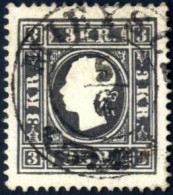 O 1858, 3 Kr, Schwarz Type I C, Vollzähnig, Farb- Und Prägefrisch, Gut Zentriert, Mit Einem Zentrisch Sitzenden Zweikrei - Other & Unclassified
