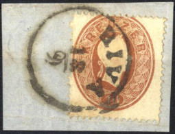 Piece 1860, Briefstück Von Riva Am 18.9. Frankiert Mit 10 Kr. Braun Gez. 14 Mit 17 Zähnen Hoch, ANK 21 - Other & Unclassified