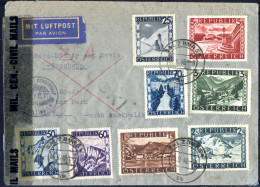 Cover 1946, Luftpostbrief Von Salzburg Am 6.9. Nach Adelaide (Australien) Frankiert über 16 S Mit Landschaften Vorder- U - Autres & Non Classés