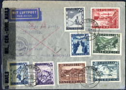 Cover 1946, Luftpostbrief Von Salzburg Am 6.9. Nach Adelaide (Australien) Frankiert über 16 S Mit Landschaften Vorder- U - Andere & Zonder Classificatie