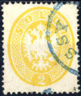 O 1863, (JA)SSY, Blauer Einkreisstempel Auf 15 Soldi, Befund Goller, Kat. Nr. V14 - Oostenrijkse Levant