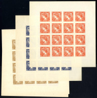 ** 1933, Merkur Kleinbogenblock, Alle 9 Farben Postfrisch, ANK N3 - Autres & Non Classés