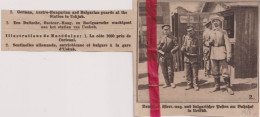 Oorlog Guerre 14/18 - Gare D'Uskjub Uskub - Wachtposten , Gardiens  - Orig. Knipsel Coupure Tijdschrift Magazine - 1918 - Unclassified