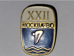 Pin's Jeux Olympiques De Moscou 1980  **  Plongeon - Sonstige & Ohne Zuordnung