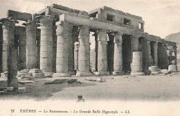 EGYPTE - Thèbes - Le Ramesseum - Vue Sur La Grande Salle Hypostyle - L L - Carte Postale - Autres & Non Classés