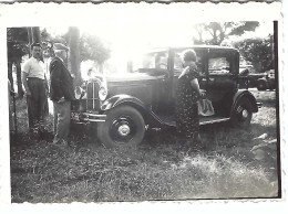Photo Originale Voiture Ancienne Quelque Part En France - Automobile