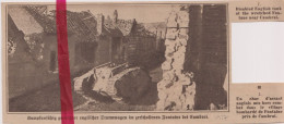 Oorlog Guerre 14/18 - Fontaine Près Cambrai - Char Anglais, Tank - Orig. Knipsel Coupure Tijdschrift Magazine - 1917 - Ohne Zuordnung