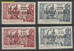 Saint Pierre And Miquelon 1941 Mi 284-287 MNH  (ZS1 SPM284-287) - Kostums