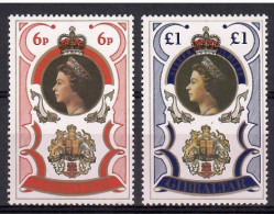 Gibraltar 1977 Mi 346-347 MNH  (ZE1 GIB346-347) - Familles Royales