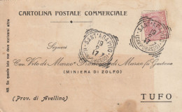 Italy. A211. Sant'Agapito. 1917. Annullo Tondo Riquadrato SANT'AGAPITO (CAMPOBASSO), Su Cartolina Postale. - Marcofilía