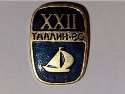 Pin's Jeux Olympiques De Moscou 1980  **  Voile - Sailing, Yachting