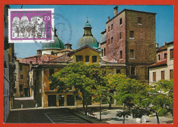 Italia 2015; Maximum Card, Piazza Pola A Treviso In: Giornata Francobollo 1980, In Cartolina, Annullo Speciale. - Maximumkaarten
