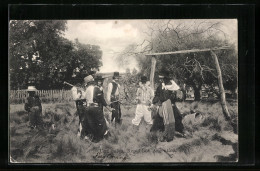 AK Argentina, Una Pelea, Einheimische Mit Stöcken  - Non Classés