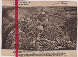 Oorlog Guerre 14/18 - Deulemont - Photo Aerienne, Luchtfoto - Orig. Knipsel Coupure Tijdschrift Magazine - 1918 - Non Classés