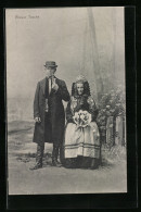 AK Frau Und Mann In Rieser Tracht  - Costumes