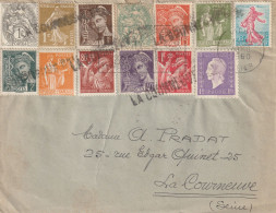 1 L à 25.00fr Du 8/8/1960 Avec 13 Timbres D'usage Courant En Emploi Tardif....EXCEPTIONNEL...à Voir - Altri & Non Classificati