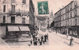 Saint Denis  -  La Rue Du Chemin De Fer - CPA °J - Saint Denis