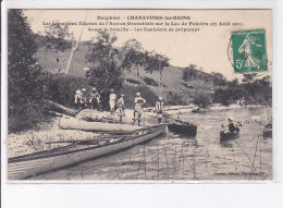 CHARAVINES-les-BAINS: Premières Régates De L'aviron Grenoblois Sur Le Lac De Paladru 1911 Avant Bataille - Très Bon état - Charavines