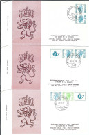 BELGIQUE Ca. 1973: 6 FDC Différents "Roi Baudouin" - 1971-1980