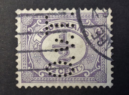 Nederland - Pays-Bas - 1913 -  Perfin - Lochung - O.v.T.-  Oppenheim & Van Til, Bankiers - Cancelled - Gezähnt (perforiert)