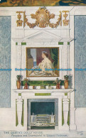 R029960 The Queens Dolls House. Fireplace And Overmantel In Queens Bedroom. Tuck - Monde