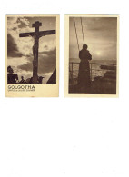 Lot 2 Cpa - Cinéma - Les Religieux De France Film D.R.A.C. RR. PP. Franciscains Missionnaire Golgotha Julien Duvivier - Posters On Cards