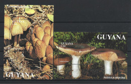 Guyana 1991 Mushrooms In Block  (0) - Guiana (1966-...)