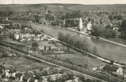 89.n° 25260. Sens . Chemin De Fer . Vue Generale Aerienne. Carte Postale Photo. Cpsm . - Sens