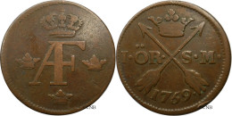 Suède - Royaume - Adolphe-Frédéric - 1 öre S.M. 1759 - TB/VF25 - Mon5680 - Schweden