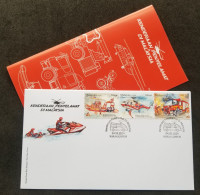 Malaysia Rescue Vehicle 2024 Helicopter Fire Engine Brigade Boat Ship Transport Firefighting Fireman (stamp FDC) - Maleisië (1964-...)